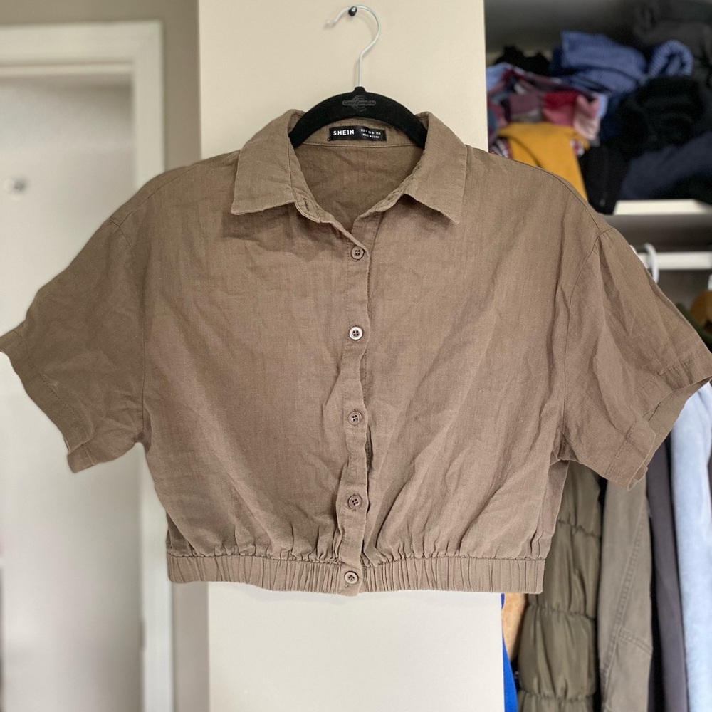 Shein small size blouse crop top